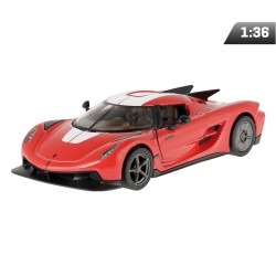Model 1:36, Koenigsegg Jesko Absolut, czerwono-biały