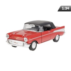 Model 1:34, Chevrolet Bel Air 1957, czerwony Model 1:34, Chevrolet Bel Air 1957, czerwony