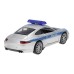 Model 1:34, PORSCHE 911 Carrera S, POLIZEI, srebrny
