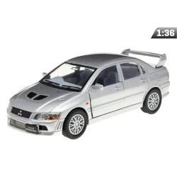 Model 1:36, Mitsubishi Lancer Evolution VII, srebrny (A11760)