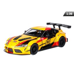 Model 1:36, Kinsmart, Toyota GR Supra Racing Concept, żółty (A11755ZT)