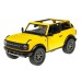 Model 1:34, 2022 Ford Bronco Open Top, żółty (A11767Z)