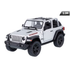 Model 1:34, Kinsmart, 2018 Jeep Wrangler srebrny (A750JWSR)