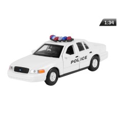Model 1:34, 1999 FORD Crown Victoria, POLICE, biały (A876FCVPB)