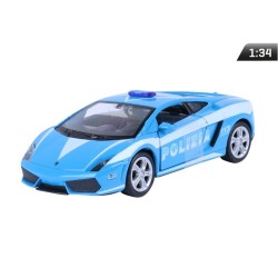 Model 1:34, LAMBORGHINI Gallardo LP560-4, POLIZIA, niebieski (A876LAGPN)