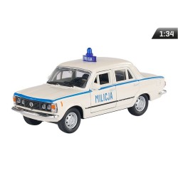 Model 1:34, PRL FIAT 125p MILICJA, biały (A884F125MIB)