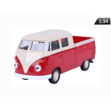 Model 1:34, Volkswagen T1 Double CabinPick Up, czerwono-kremowy (A880VTDCPCK)
