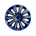 Kołpaki STRONG DUOCOLOR blue - black 15", 4 szt.