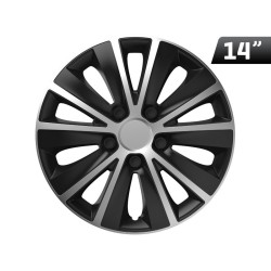Kołpaki Rapide silver / black 14", 4 szt.