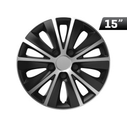 Kołpaki Rapide silver / black 15", 4 szt.