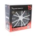 Kołpaki Rapide silver / black 15", 4 szt.