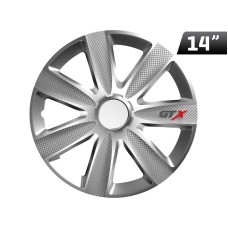 Kołpaki GTX carbon silver 14", 4 szt.