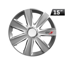 Kołpaki GTX carbon silver 15", 4 szt.