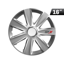 Kołpaki GTX carbon silver 16", 4 szt.