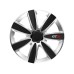 Kołpaki GTX carbon black / silver 14", 4 szt.