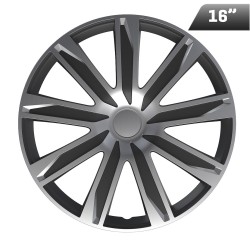 Kołpaki RAZE silver / black 16", 4 szt.