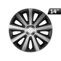 Kołpaki Aviator silver / black 14", 4 szt.