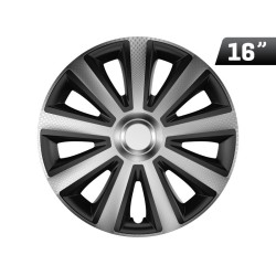Kołpaki Aviator silver / black 16", 4 szt.