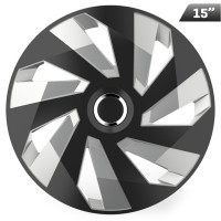 Kołpaki Vector RC black / silver 15", 4 szt. Kołpaki Vector RC black / silver 15", 4 szt.