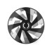 Kołpaki Vector RC black / silver 16", 4 szt.