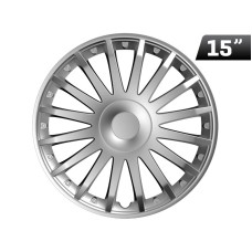 Kołpaki Crystal silver 15", 4 szt.