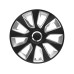 Kołpaki Stratos RC black / silver 16", 4 szt.