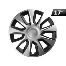 Kołpaki Stratos silver / black 17", 4 szt.