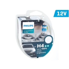 Żarówki PHILIPS H4 12V 60/55W P43t X-tremeVision PRO +150%