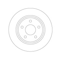 Tarcze hamulcowe - oś tylna - *271 mm - FORD FOCUS IV (TRW DF6556)