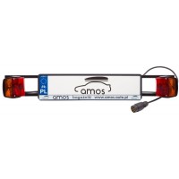 Uniwersalna listwa / tablica świetlna do zamocowania trzeciej tablicy rejestracyjnej