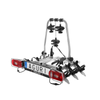 Bagażnik na hak / platforma rowerowa AGURI CRUISER 3 Silver