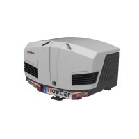 Towbox V3 GREY LED Edition - bagażnik box montowany na hak 400L 50kg