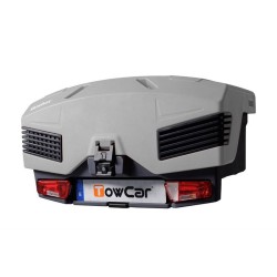 Bagażnik kufer box na hak Towbox EVO URBAN szary 305L 50kg