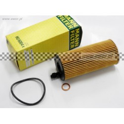 Filtr oleju BMW (F16, F86), 1 (F20), 1 (F21), 2 (F22, F87), 3 (E90), 3 (E91), 3 (E92), 3 (E93), 3 (F30, F80), 3 (F31), 3 GRAN TURISMO (F34), 4 (F32 1.6D/2.0D/3.0D 02.04- (MANN HUMMEL-HU6004X)