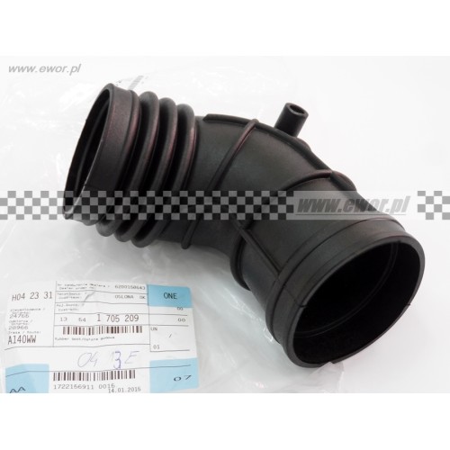 Przewód / osłona gumowa przepływomierza BMW E46 320 323 325 328 i (BMW oryginał-13541705209)