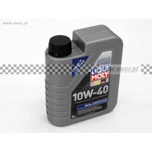 Olej silnikowy LIQUI MOLY-Leichtlauf MoS2 10W40 1L Olej silnikowy LIQUI MOLY-Leichtlauf MoS2 10W40 1L