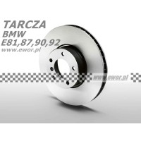 Tarcza hamulcowa tylna - 300mm - 1 (E81), 1 (E87), 3 (E90), 3 (E91), 3 (E92), 3 (E93) 1.6-3.0 06.04-12.13 (BMW oryginał - 34216855007)