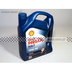 SHELL Olej półsyntetyczny Shell HELIX HX7 DIESEL 10W40 4L