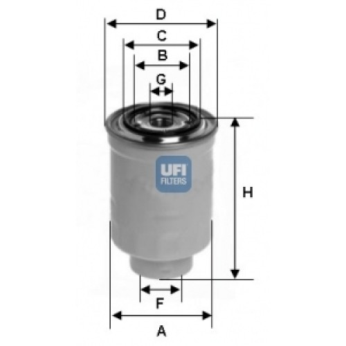 Filtr paliwa Ranger - 2.5/3.0 TDCi 2006- (Ufi-24.374.00) Filtr paliwa Ranger - 2.5/3.0 TDCi 2006- (Ufi-24.374.00)