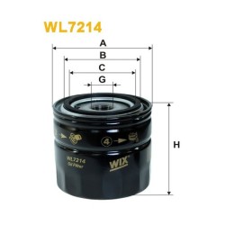 Filtr oleju FORD Cougar, Mondeo , Maverick V6 (WIX-WL7214) Filtr oleju FORD Cougar, Mondeo , Maverick V6 (WIX-WL7214)