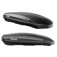 Box Menabo SATELLITE 550 Czarny połysk 198 x 94 x 36 cm dwustronny 75 KG