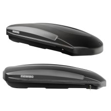 Box Menabo SATELLITE 550 Czarny połysk 198 x 94 x 36 cm dwustronny 75 KG