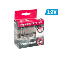 Żarówki (H4) Tungsram 12V 60/55W P43t MegaLight Ultra +120%, 2 szt.
